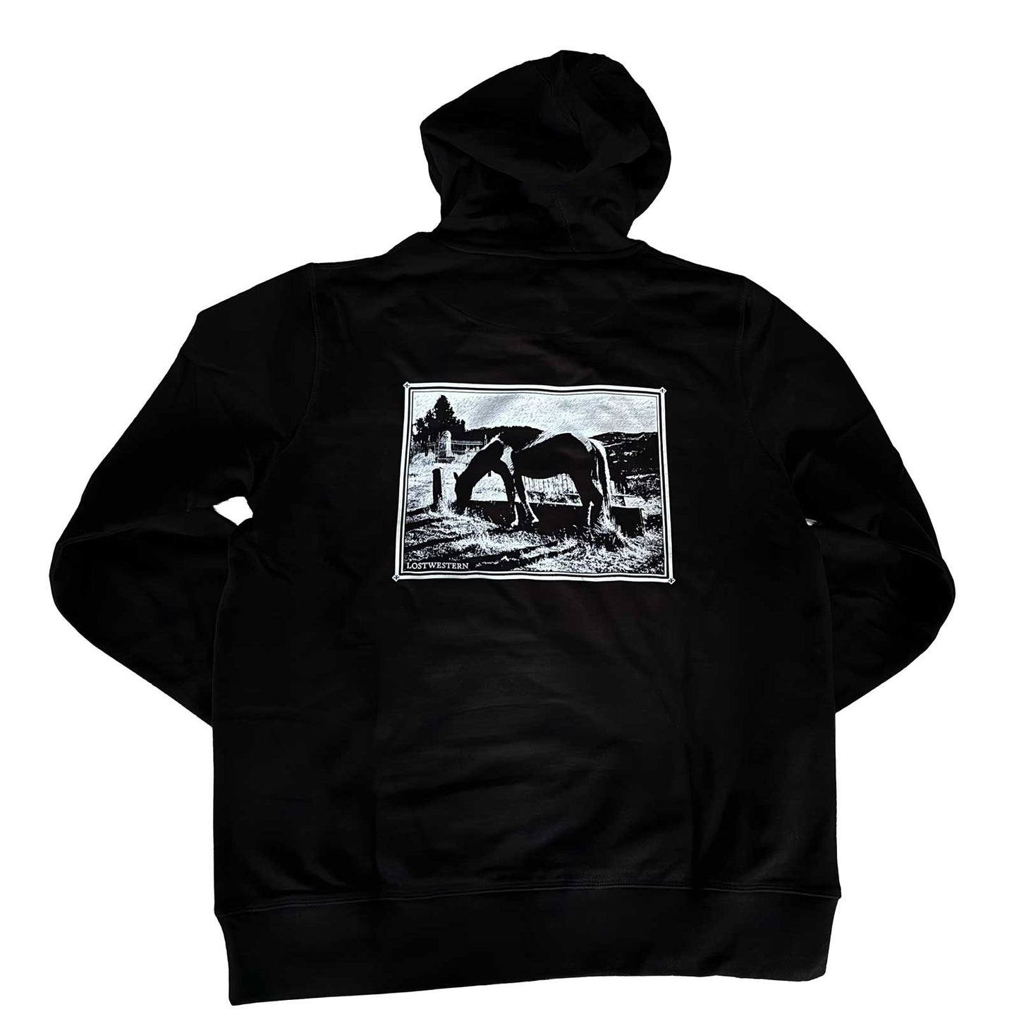 Lostwestern Hoodie - Liberty Horse French Terry Hooded Sweatshirt