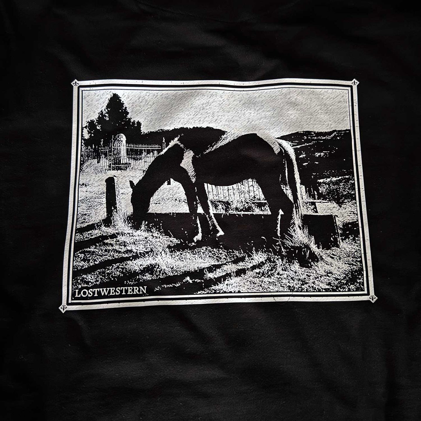 Lostwestern Hoodie - Liberty Horse French Terry Hooded Sweatshirt