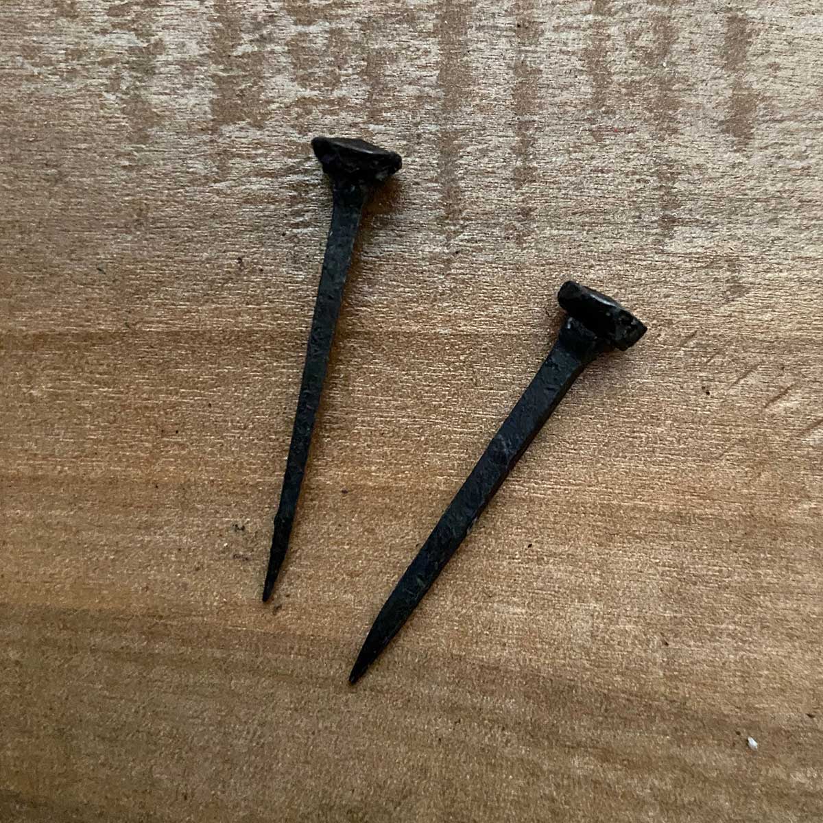 Hand forged Decorative Furniture Nail 1.5 Inch Black Wax