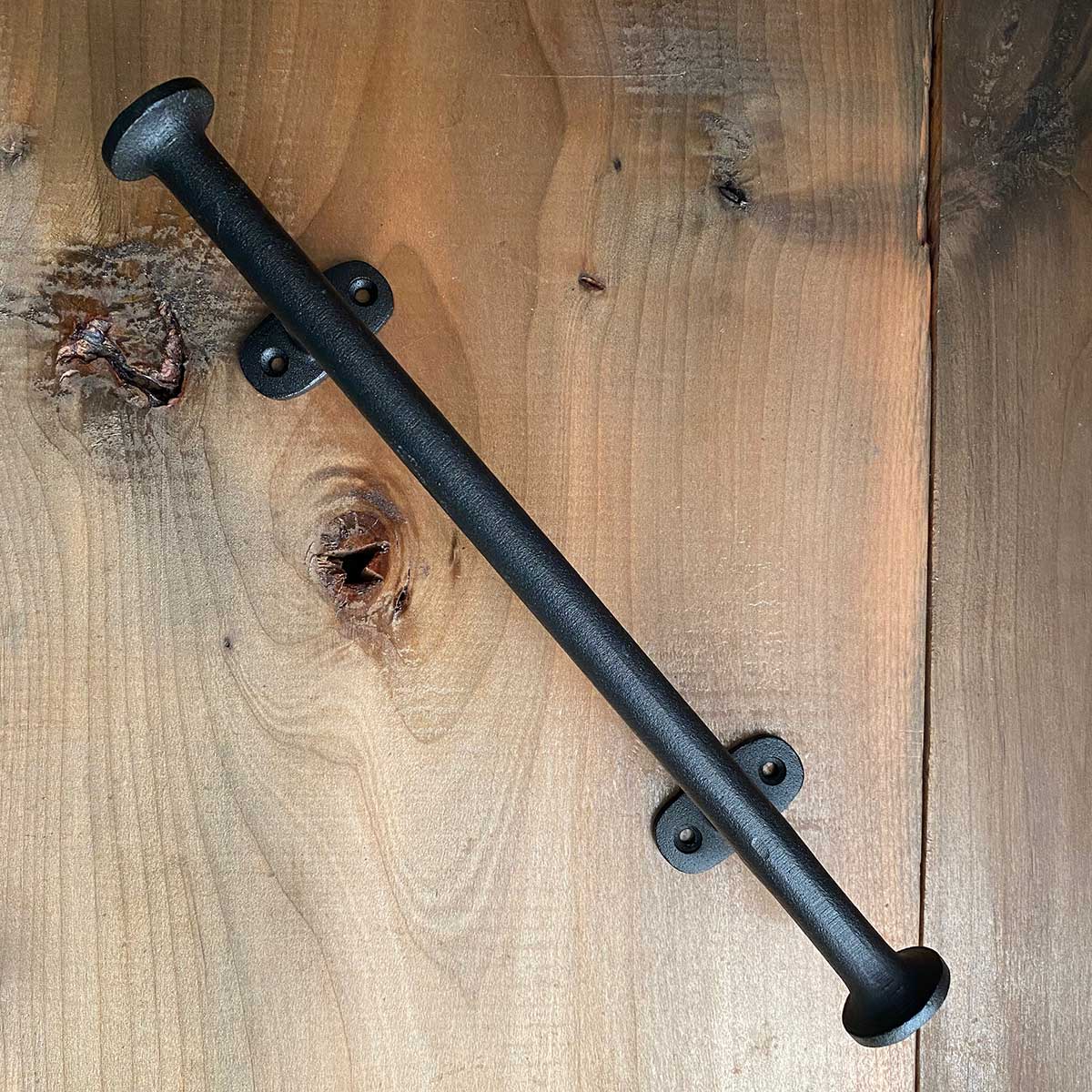 Cast Iron Pull Handle Black Finish Large 12 Inch