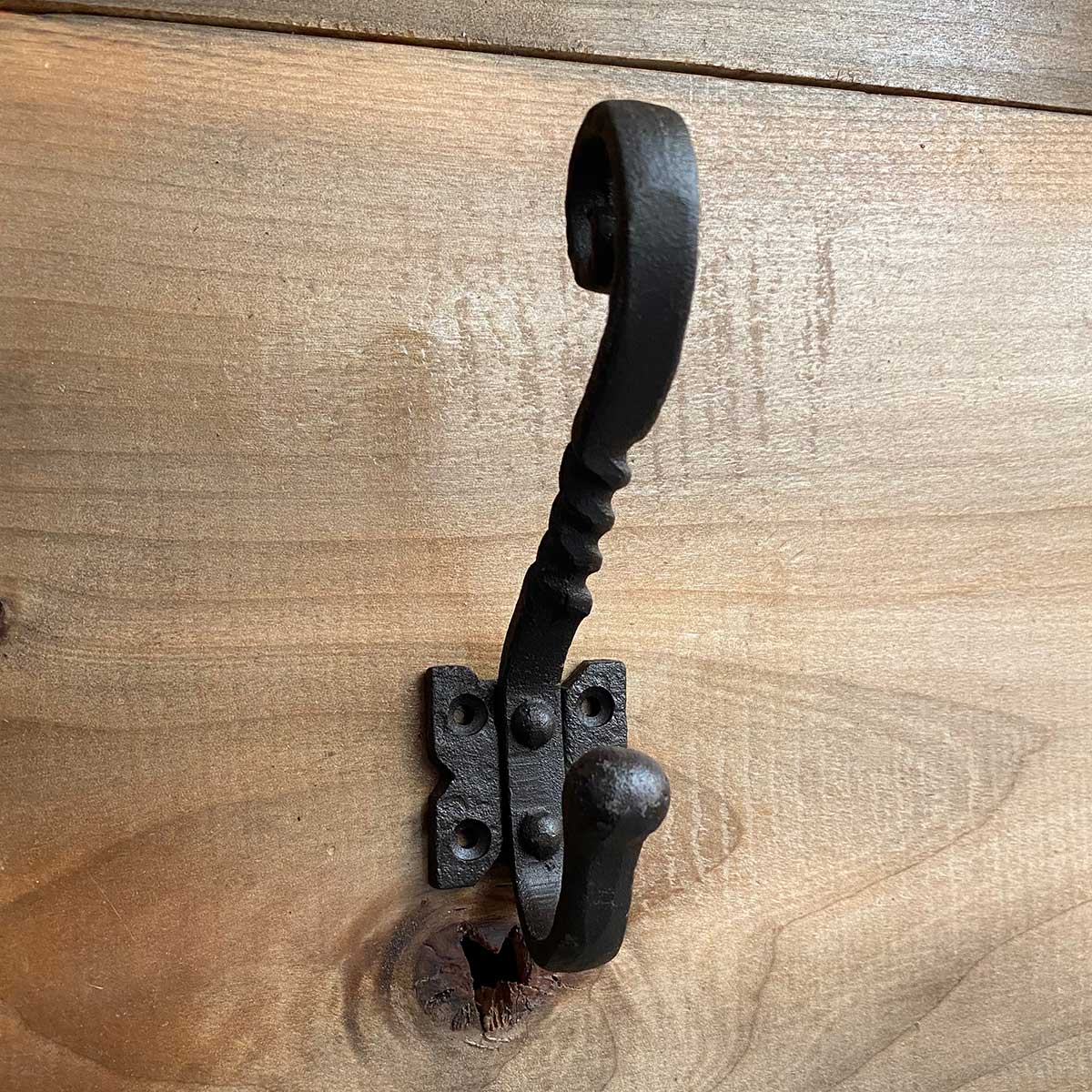 Cast Iron Rustic Double Wall Hook