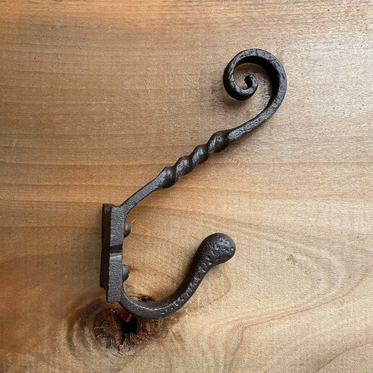 Cast Iron Rustic Double Wall Hook