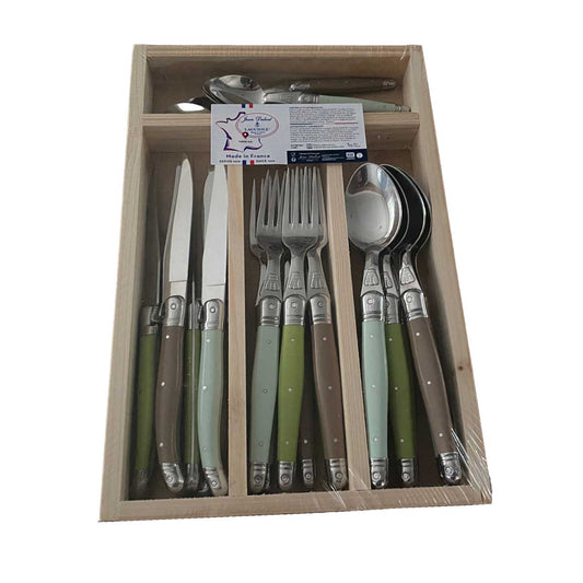 Jean Dubost Laguiole Robinson 24 Pc Everyday Flatware Set