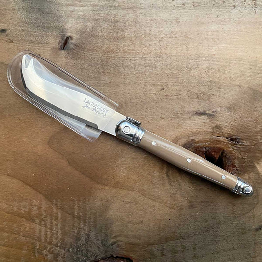 Jean Dubost Laguiole Mini Cheese Knife Taupe