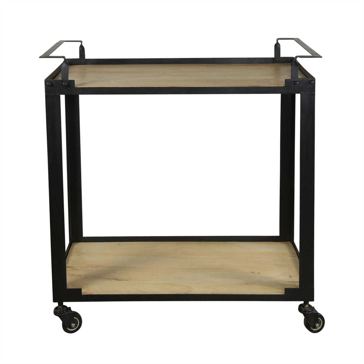 HomArt Mateo Iron and Wood Bar Cart Trolly