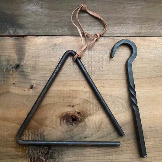 Hand Forged Triangle Dinner Bell