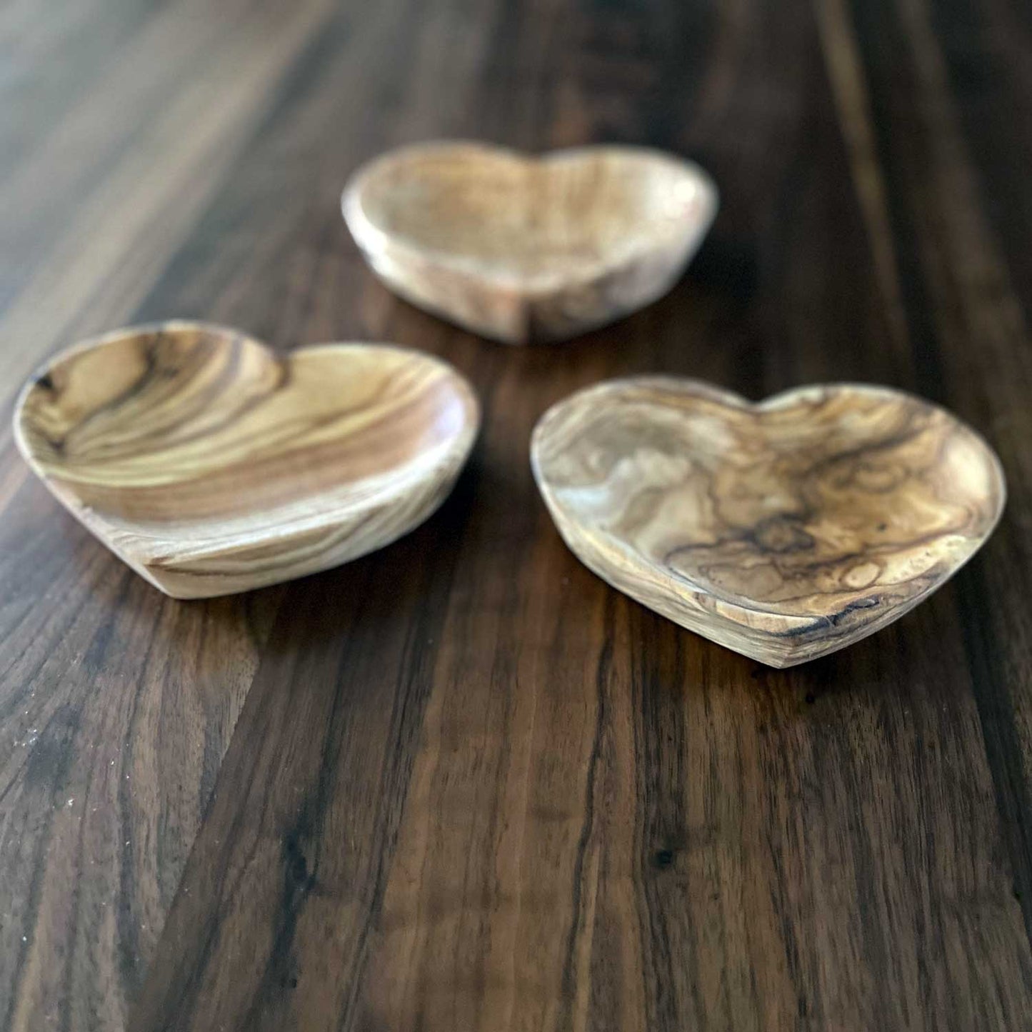 Heart Shaped Olive Wood Bowl