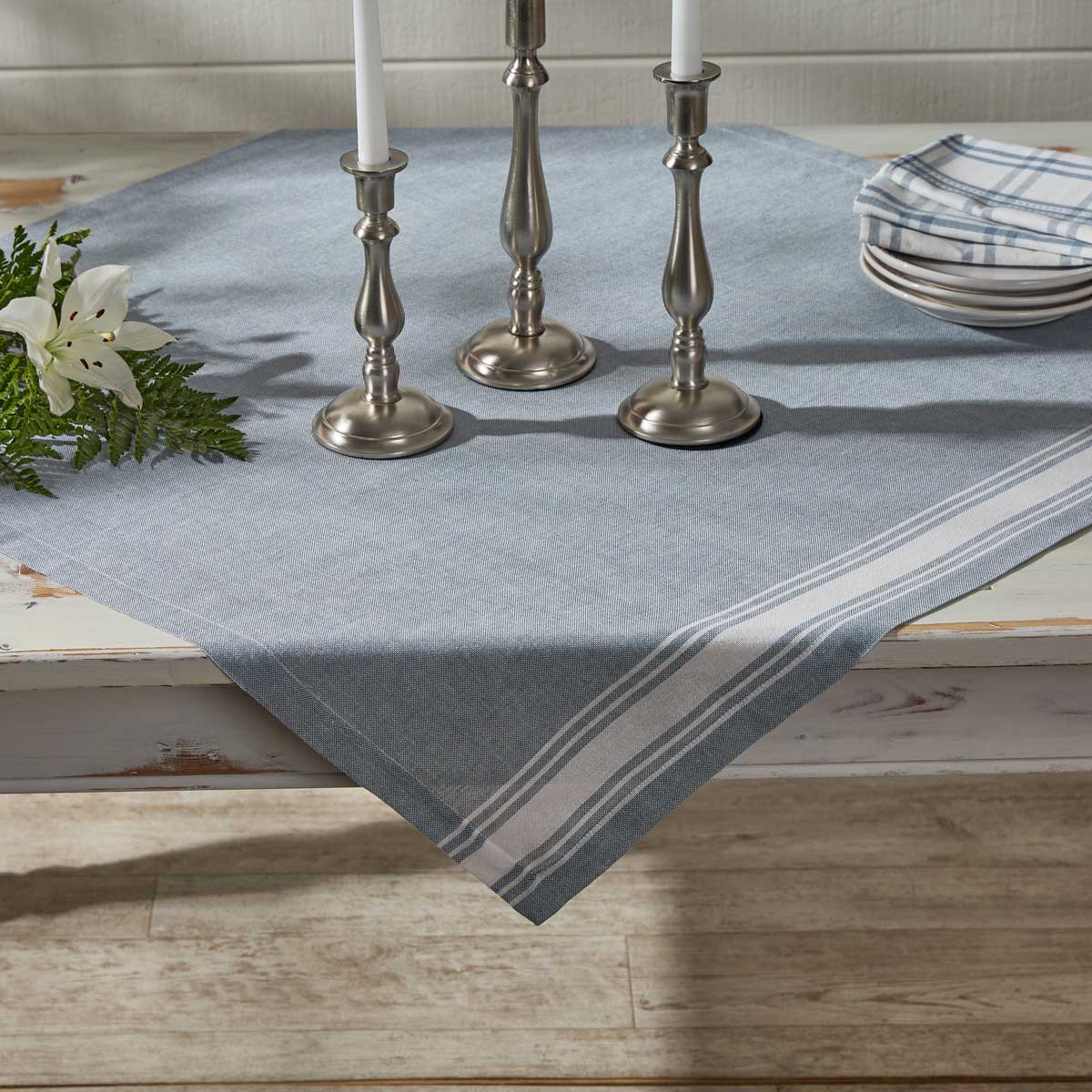 Park Designs Aurora Stripe Tablecloth Table Topper 36 Inch