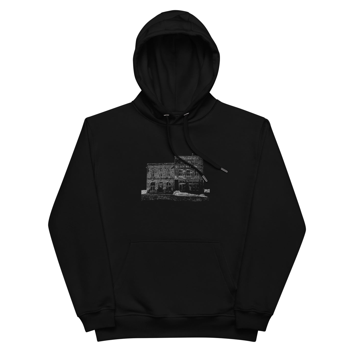 Lostwestern Premium Eco Hoodie Ghost Town / Grave Horse