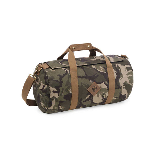 The Overnighter Smell Proof Duffle by Revelry Supply - Bag Camo / Leather
