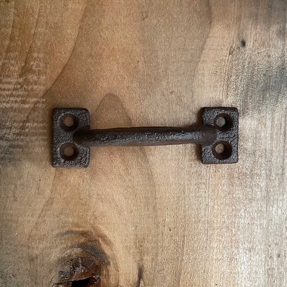 Rustic Iron Handle Pull For Drawers and Cabinets - 3-5/8 Inch