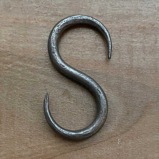 Very Small Hand Forged S Hook Antique Iron