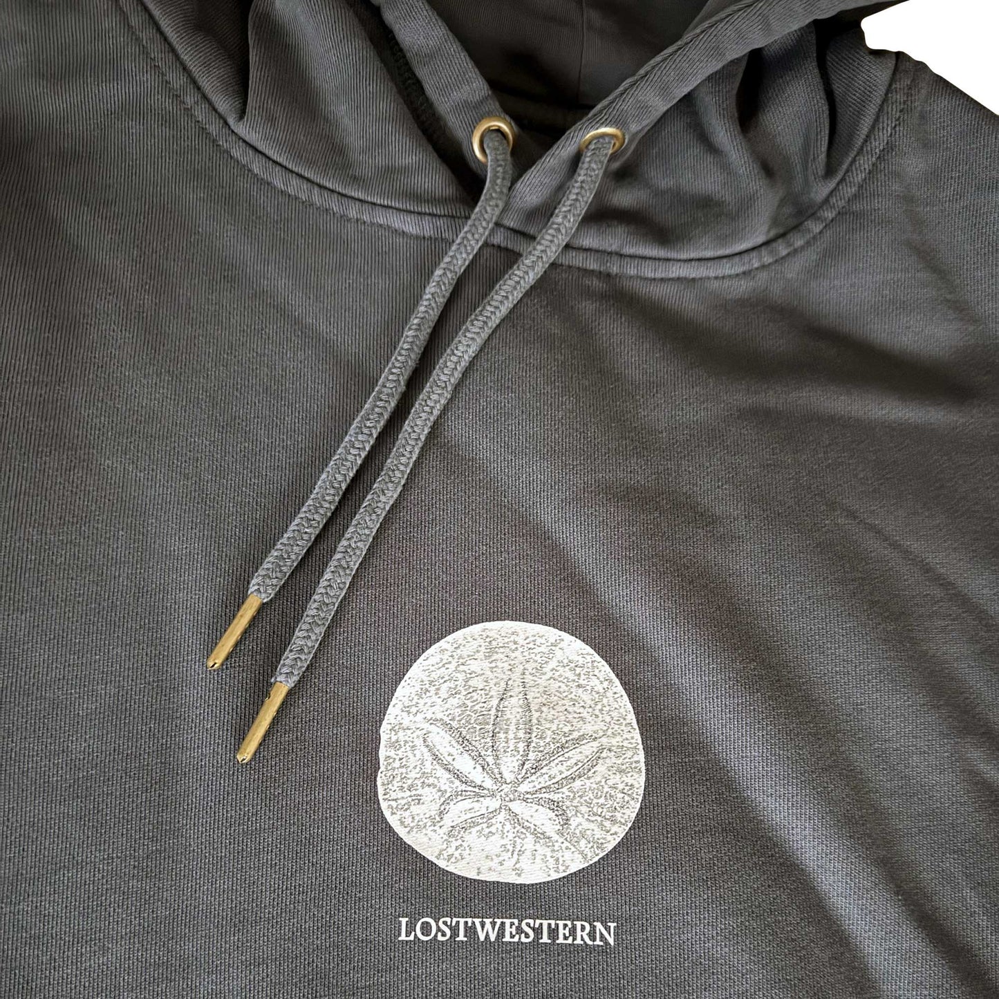 Lostwestern French Terry Hoodie - Sand Dollar Seaside Blue