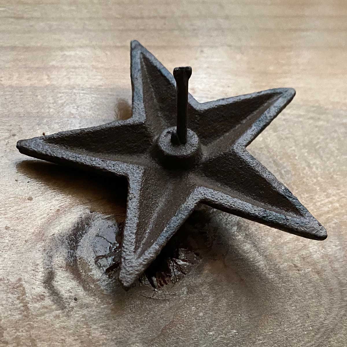 Cast Iron Rustic Star Clavos Nail 3-1/2 Inches Wide