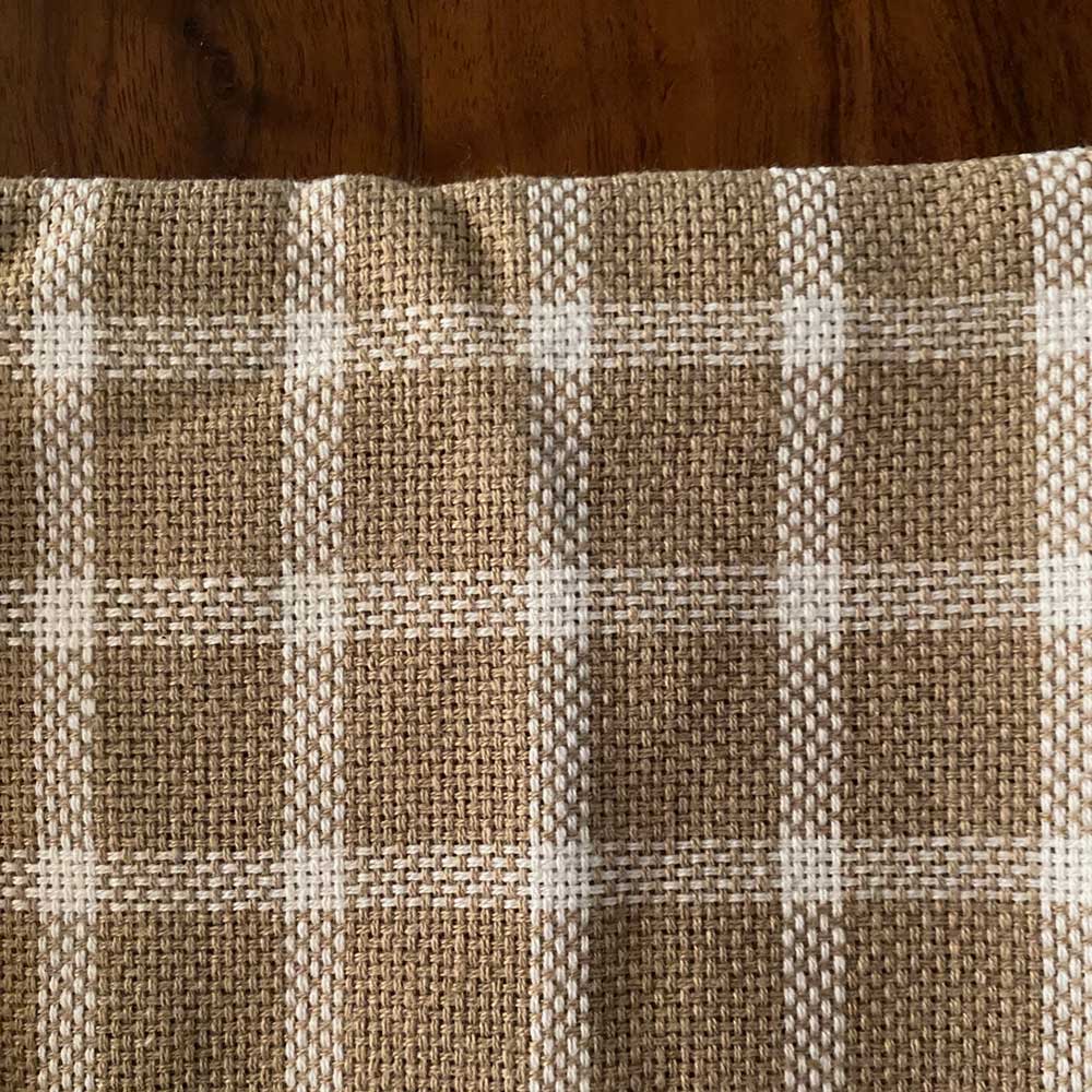 Park Designs Stoneboro Check Tablecloth Table Topper Cream 36 Inch