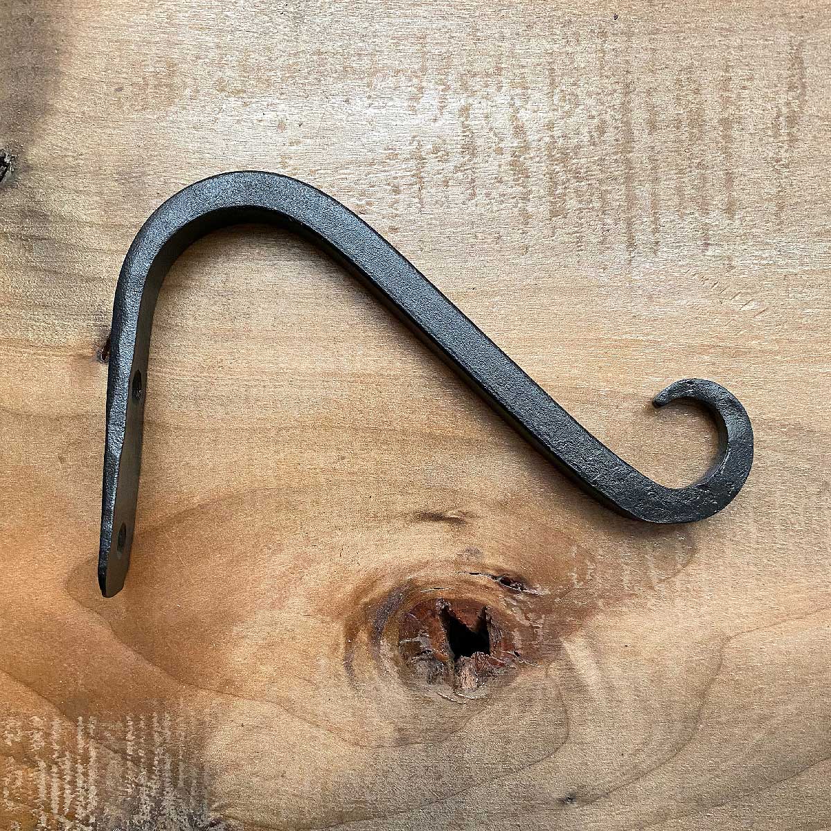 6 Inch Angled Upcurled Iron Bracket Hook