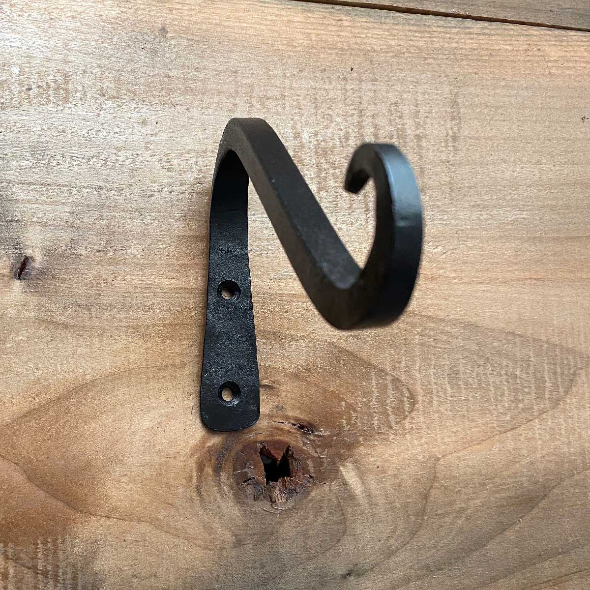 6 Inch Angled Upcurled Iron Bracket Hook