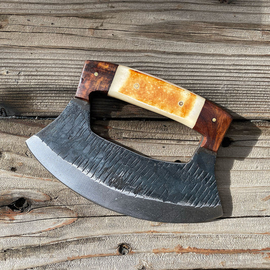 Custom Hand Forged Alaskan ULU Knife TC-37