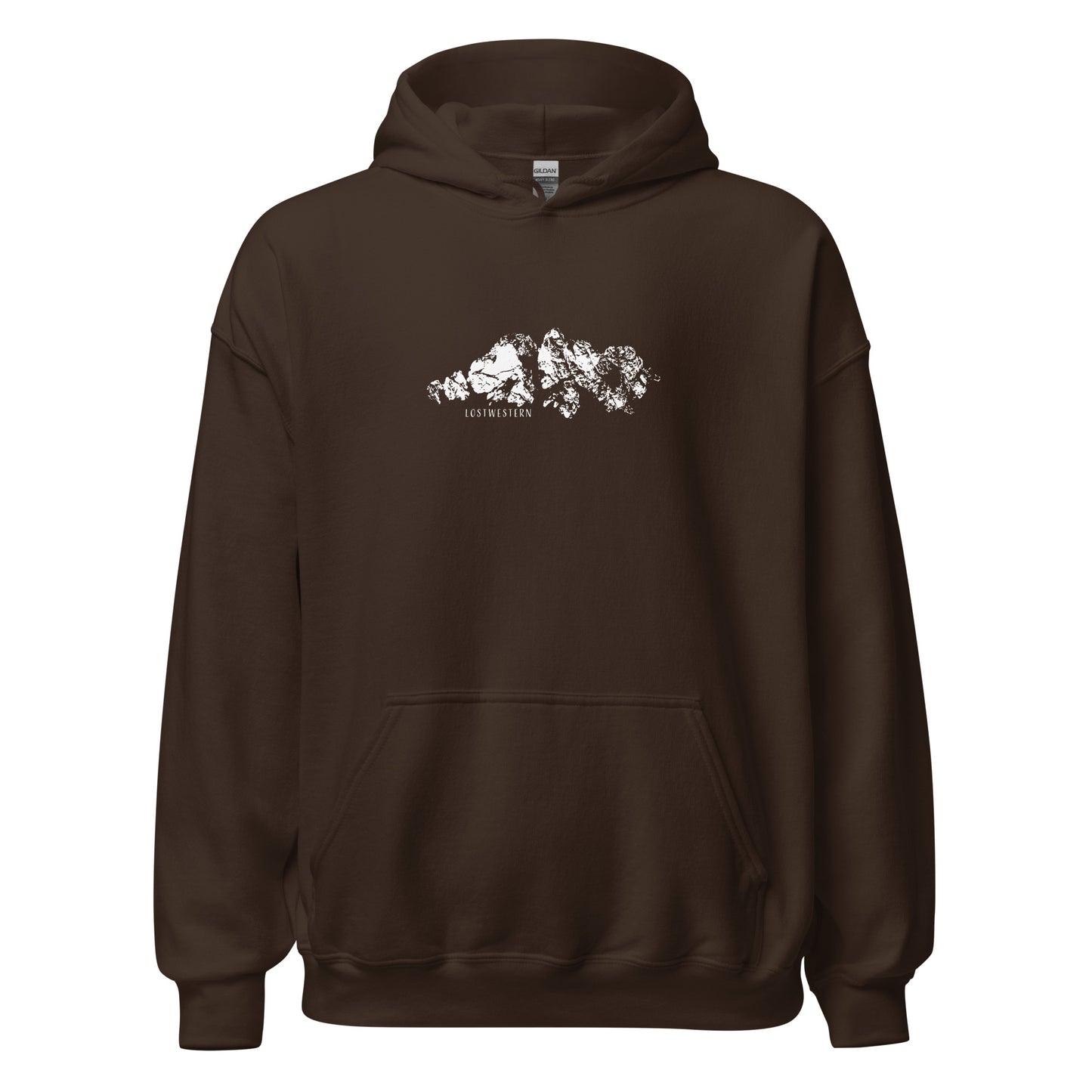 Lostwestern Heavy Weight Hoodie Brown