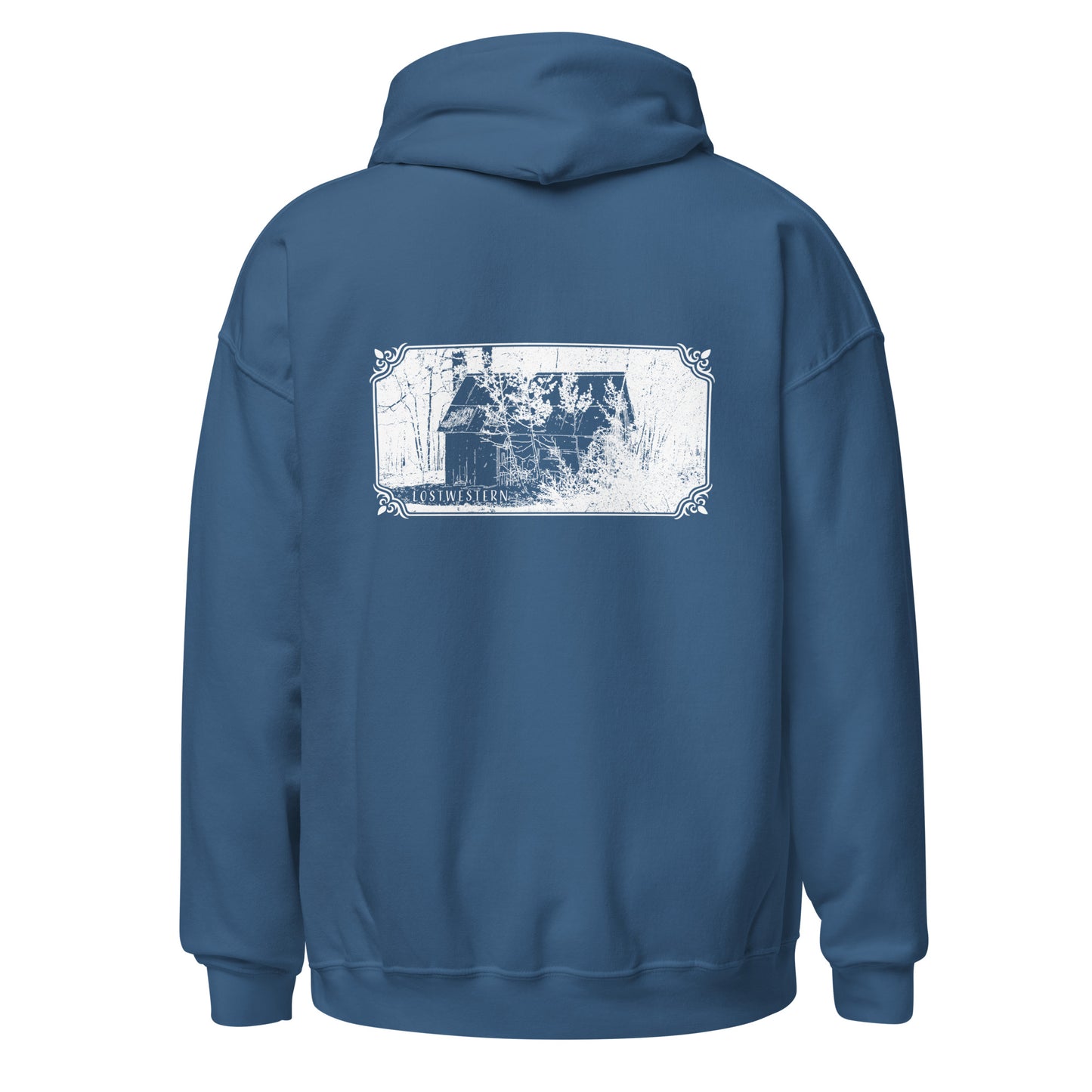 Lostwestern Heavy Weight Unisex Hoodie Indigo Blue