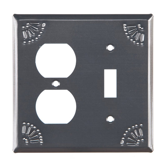 Outlet & Switch Cover with Chisel in Country Tin