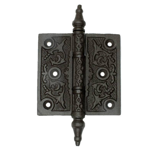 Cast Iron Vintage Style Decorative Hinge Black Finish