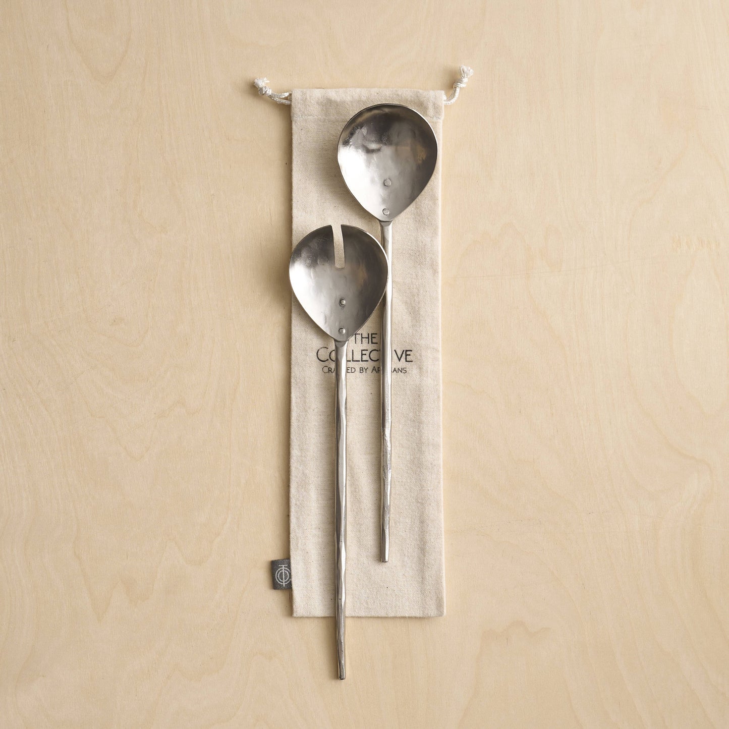 The Collective Forge Pewter Salad Servers - Set of 2