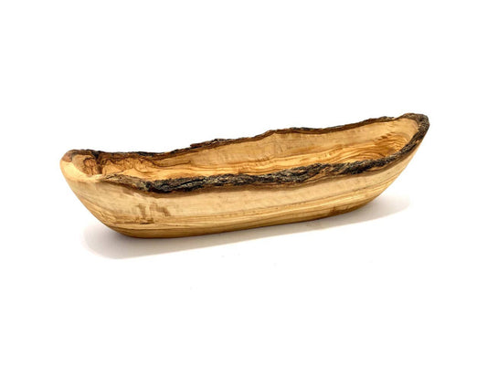 Olivenholz-Erleben Rustic Bread Bowl 35 — 39 cm Made of Olive Wood
