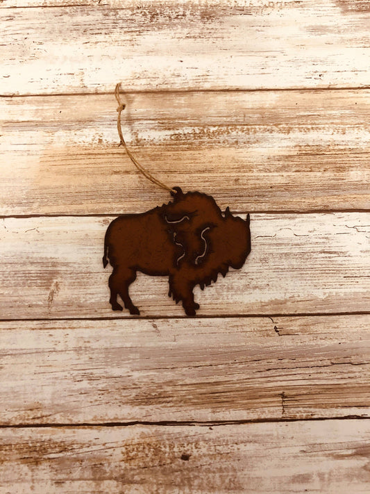 Buffalo Lodge Bison Rustic Ornament