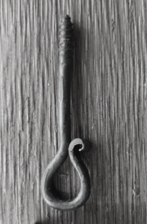 Threaded Forged Eye Hook by Milwaukee Blacksmith