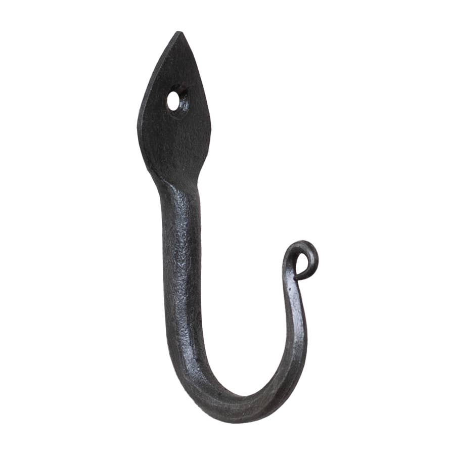 3-Inch Black Arrow Head Wrought Iron Wall Hook