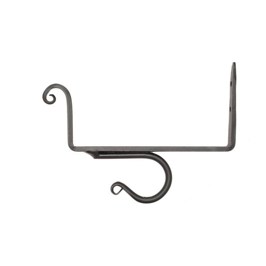 Wrought Iron 6-Inch Shelf Bracket / Curtain Brackets Set of 2