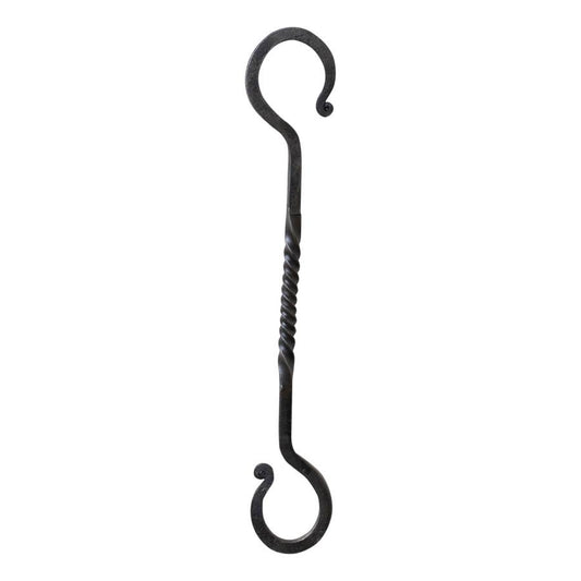 10-Inch Twisted Wrought Iron S Hook