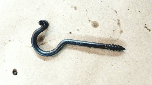 Three Inch Threaded Hook by Milwaukee Blacksmith