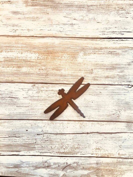 Dragonfly Magnet, Iron Rustic Rusty