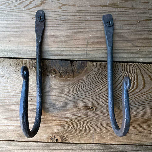 Hand Forged Metal Wall Hook - Ghost Town Hardware - 5 Inch