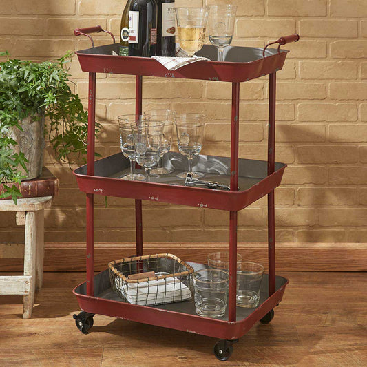 Red Utility Cart by Park Designs Model 24-967