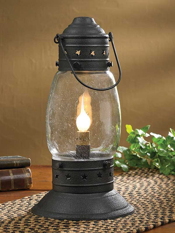 Tall Onion Lamp 14 Inch Black