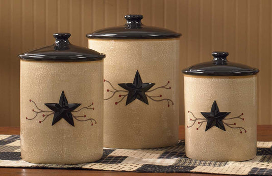 Park Designs Star Vine Canisters - Set Of 3