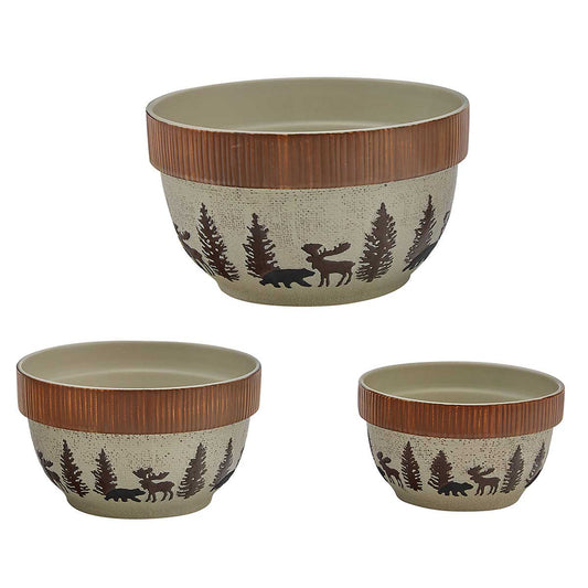 Wilderness Trail Set Of 3 Mixing Bowls