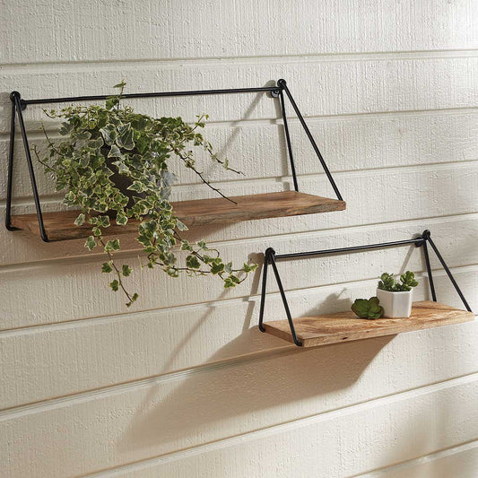 Bar and Loop Shelves - Wood / Metal by Split P