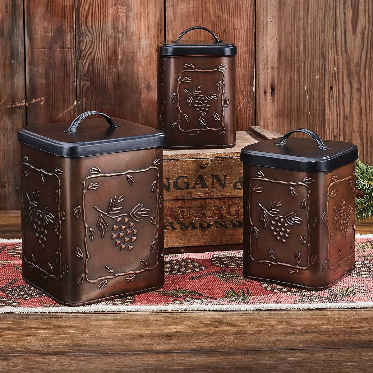 Valley Pine Canisters Set Of 3