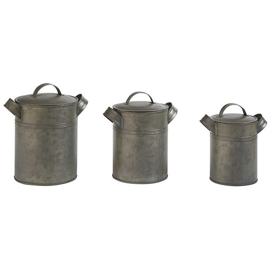 Park Designs Vintage Canister Set With Galvanized Can Design