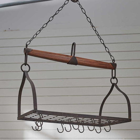 Park Designs Wood and Iron Yoke Hanging Pot Rack